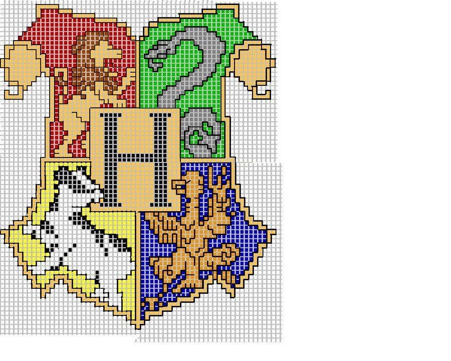 Hogwarts Embroidery How To By Ronjaliek On DeviantART Pixel Art Harry  - Small Harry Potter Cross Stitch Patterns