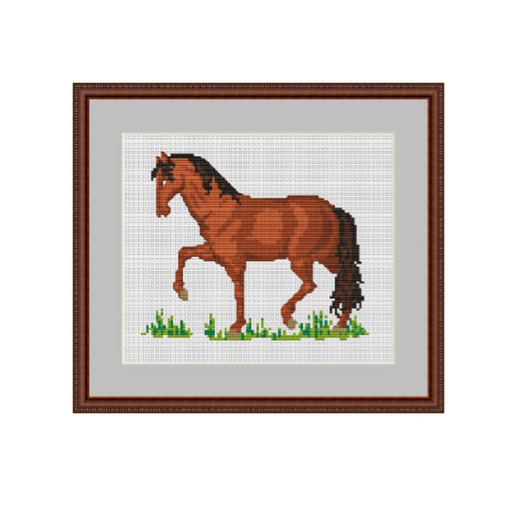Horse Counted Cross Stitch Pattern PDF Instant Download Etsy - Horse Counted Cross Stitch Patterns