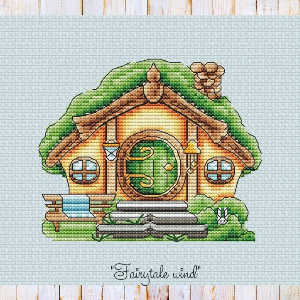 House Cross Stitch Pattern PDF Instant Download Cute Cross Etsy - Small House Cross Stitch Pattern