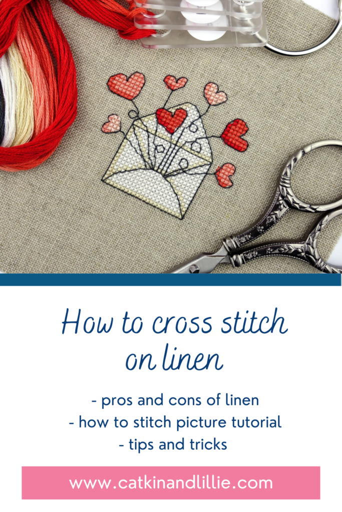 How To Cross Stitch On Linen Easy Tips And Picture Tutorial - Cross Stitch On Linen Patterns