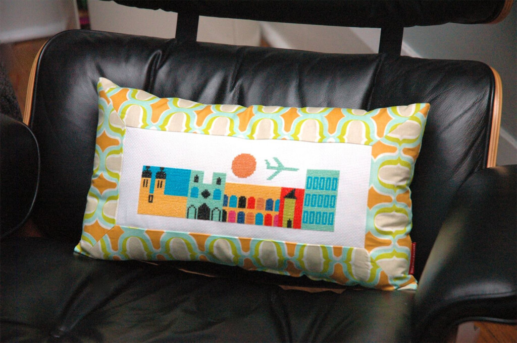 How To Make A Cross Stitch Pillow Cushion Cross Stitch Cushion Cross  - Cross Stitch Pillow Patterns Free