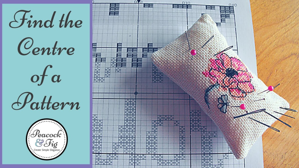 How To Start A Cross Stitch Pattern Finding The Center YouTube - Starting A Cross Stitch Pattern