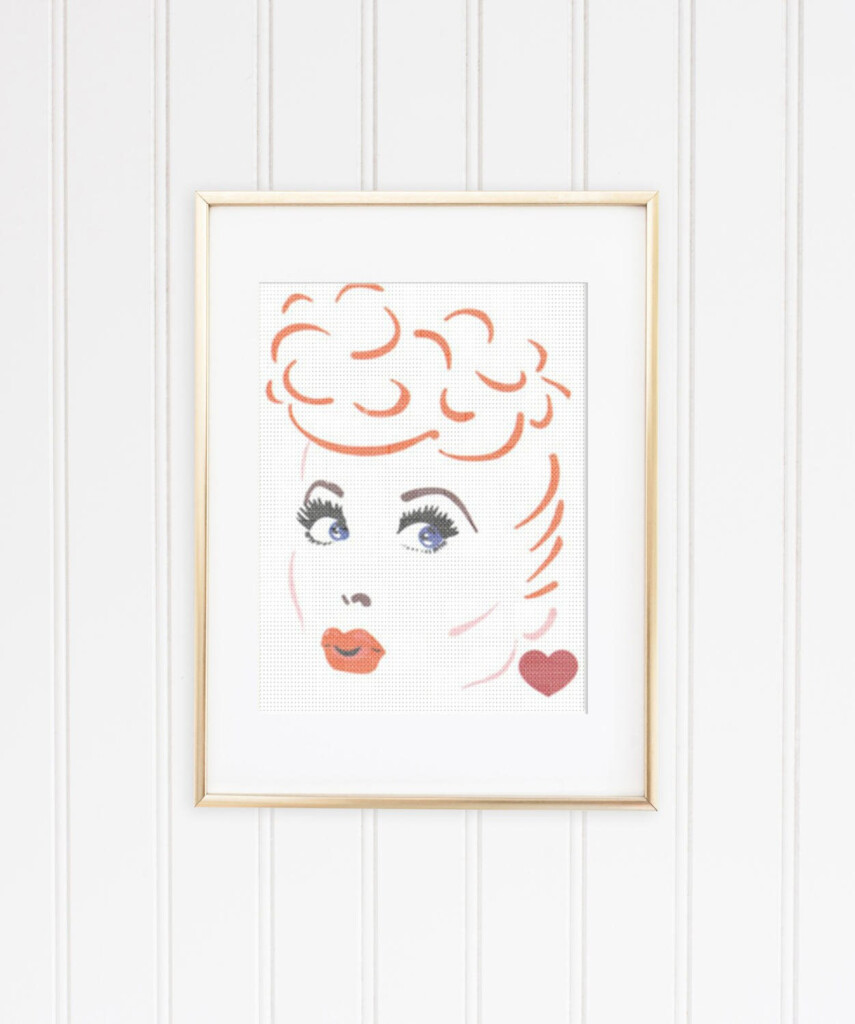 I Love Lucy Counted Cross Stitch Pattern Etsy - I Love Lucy Cross Stitch Patterns