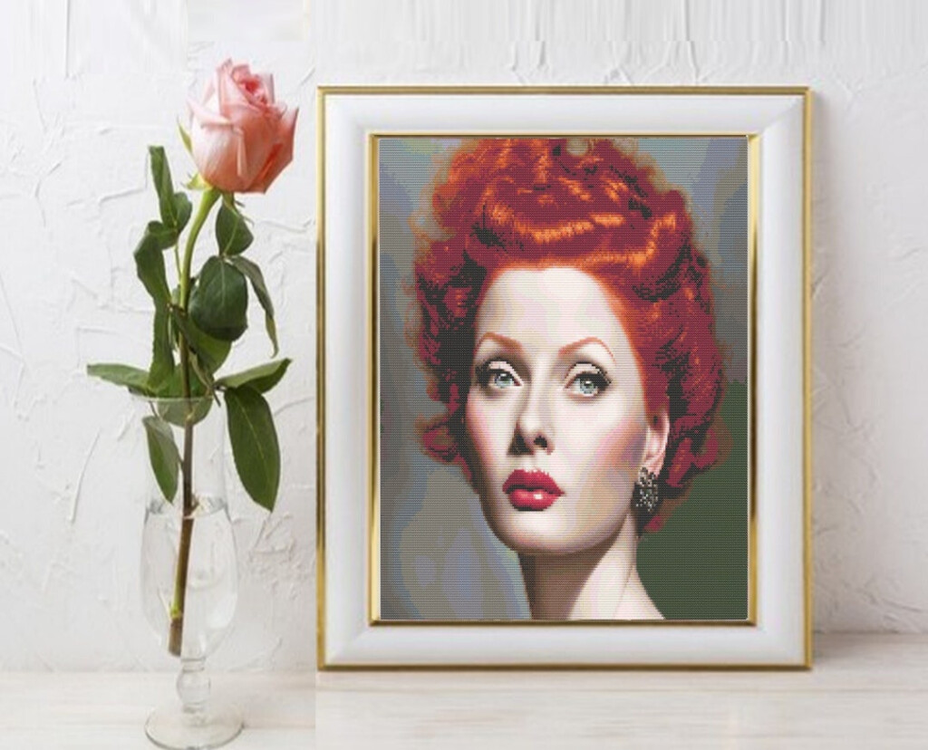 I Love Lucy Counted Cross Stitch Pattern Lucille Ball Cross Stitch  - I Love Lucy Cross Stitch Patterns