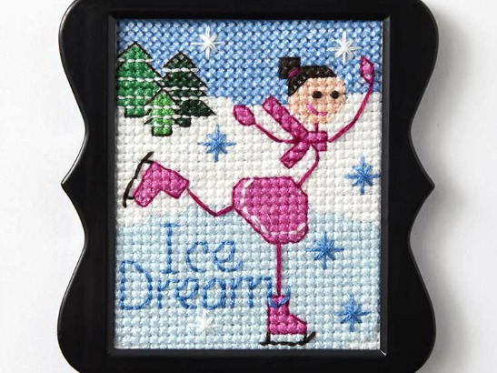 Ice Skating Cross Stitch Pattern Cross Stitch - Ice Skating Cross Stitch Patterns