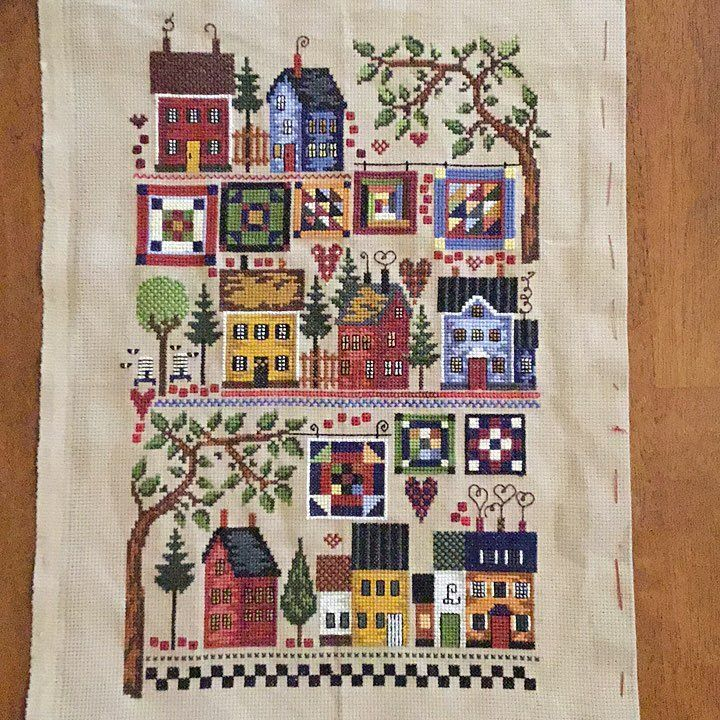 Indigo Lane Cross Stitch Pattern - Indigo Lane Cross Stitch Pattern