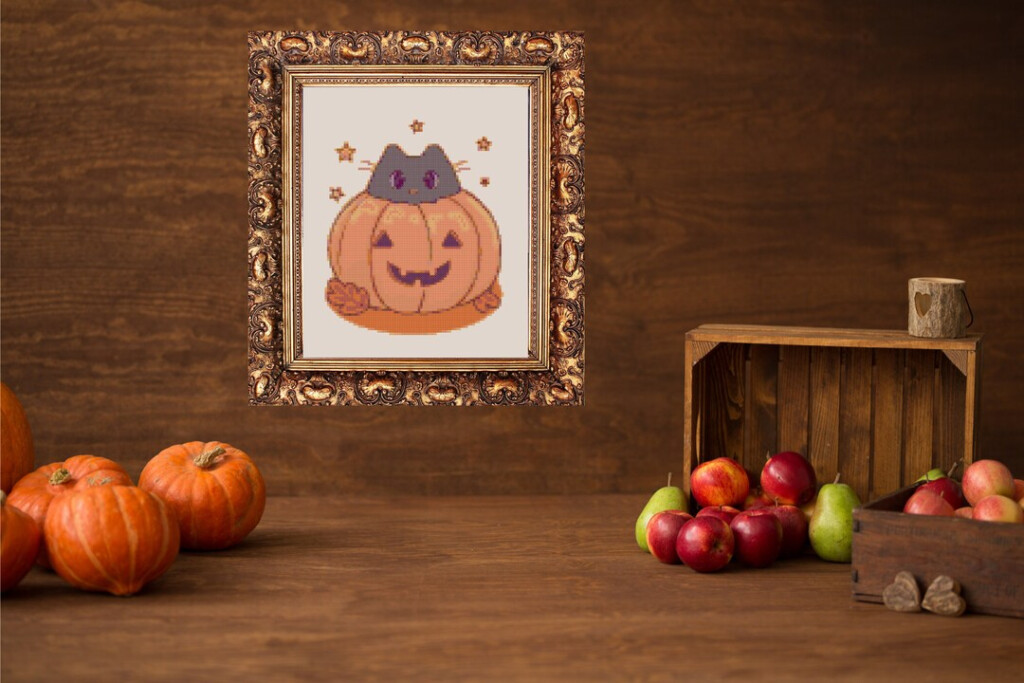 Jack o lantern Cross Stitch Pattern Digital Download Etsy - Jack O Lantern Cross Stitch Pattern