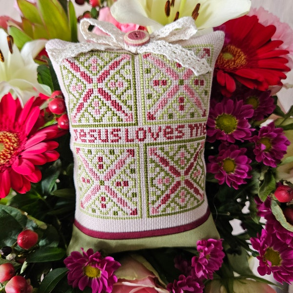 Jesus Cross Stitch Pattern Etsy - Jesus Loves Me Cross Stitch Patterns