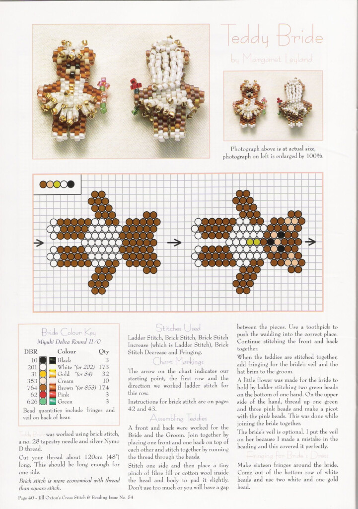 Jill Oxton s Cross Stitch Beading Issue No 54 Beaded Flowers  - Jill Oxton Cross Stitch Patterns