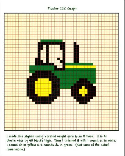 John Deere Cross Stitch Cross Stitch Patterns - Free John Deere Tractor Cross Stitch Pattern