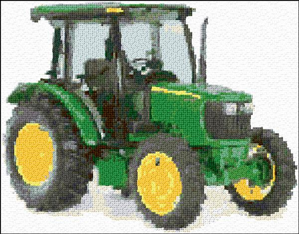 John Deere Tractor Cross Stitch Designs - Free John Deere Tractor Cross Stitch Pattern