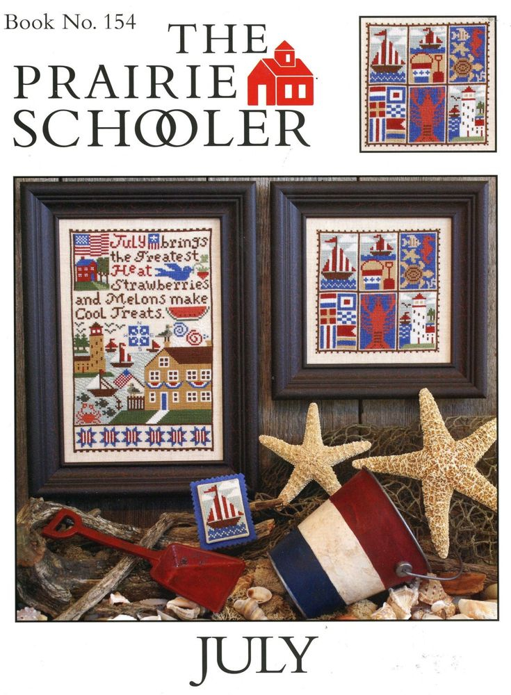 July By Prairie Schooler Counted Cross Stitch Pattern chart Etsy In  - Prairie Schooler Cross Stitch Patterns