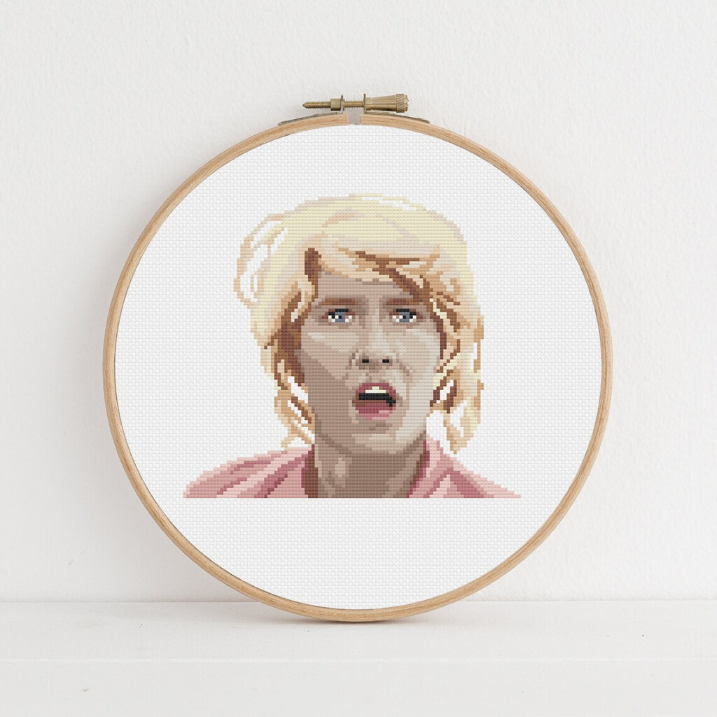 Jurassic Park Pop Culture Cross Stitch Patterns Instant Etsy - Pop Culture Cross Stitch Patterns