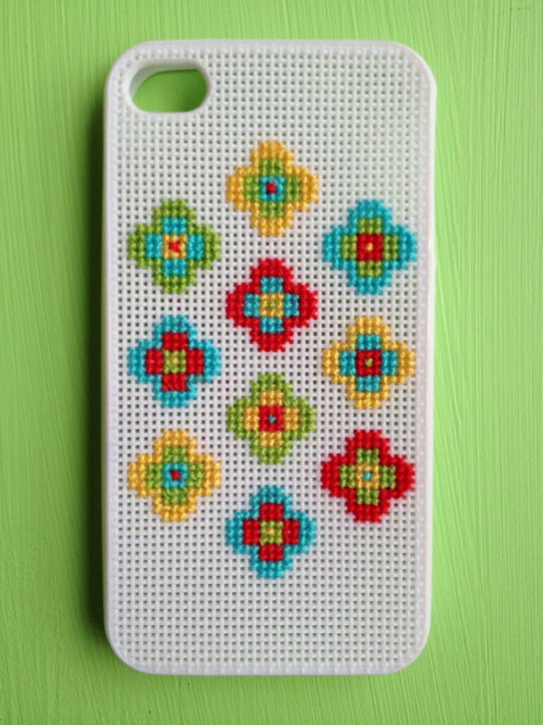 Kate Henderson Quilts Cross Stitch Phone Cover - Cross Stitch Phone Case Pattern