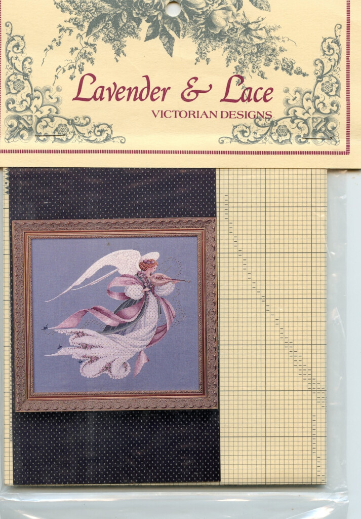Lavender And Lace Cross Stitch Pattern Angel Of Spring Etsy - Lavender And Lace Angel Cross Stitch Patterns