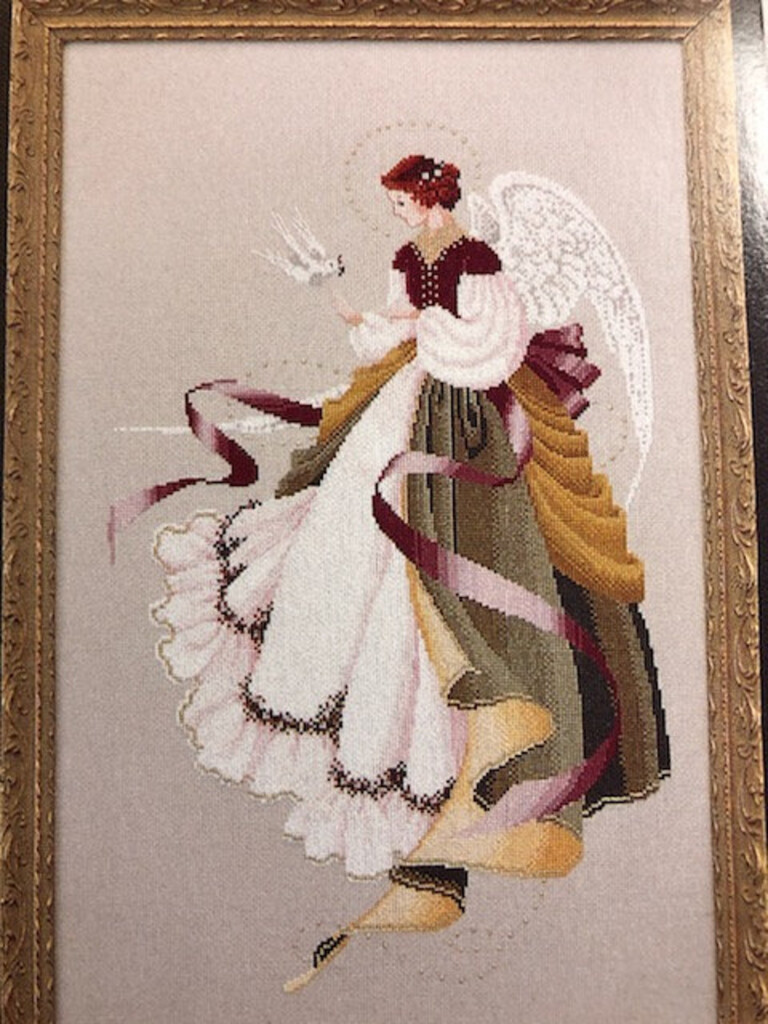 Lavender Lace Told In A Garden Cross Stitch Patterns Angel Etsy - Lavender And Lace Angel Cross Stitch Patterns