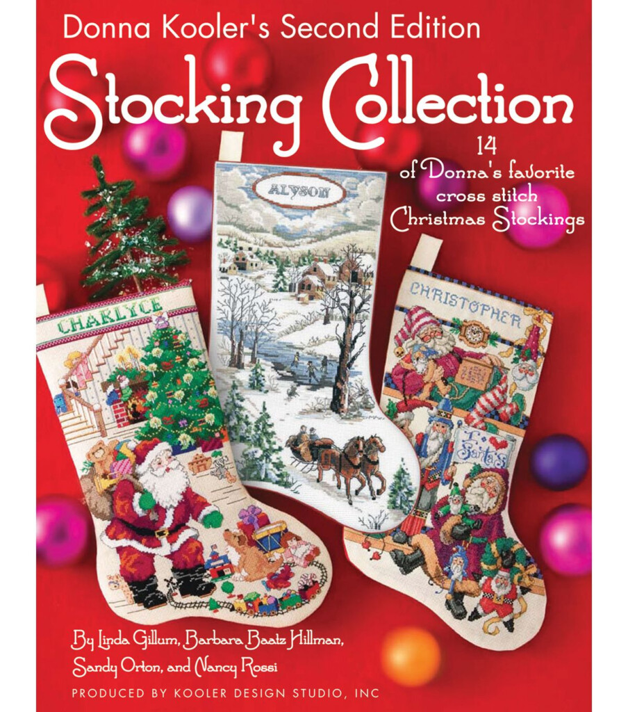 Leisure Arts Christmas Stocking Book 2 Jo Ann Christmas Cross  - Cross Stitch Christmas Stocking Pattern Books