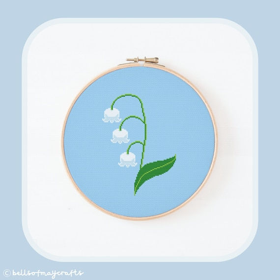 Lily Of The Valley Cross stitch Pattern Etsy - Lily Of The Valley Cross Stitch Pattern