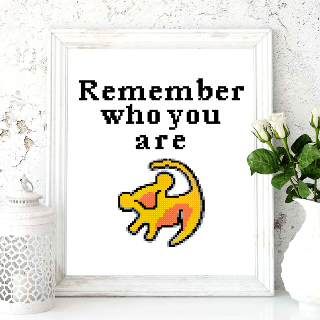 Lion King Counted Cross Stitch Pattern Simba Disney X Stitch Etsy - Lion King Counted Cross Stitch Patterns