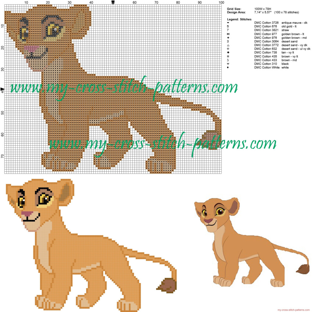 Lion King Cross Stitch Patterns Free The extended Version  - Lion King Cross Stitch Patterns Free