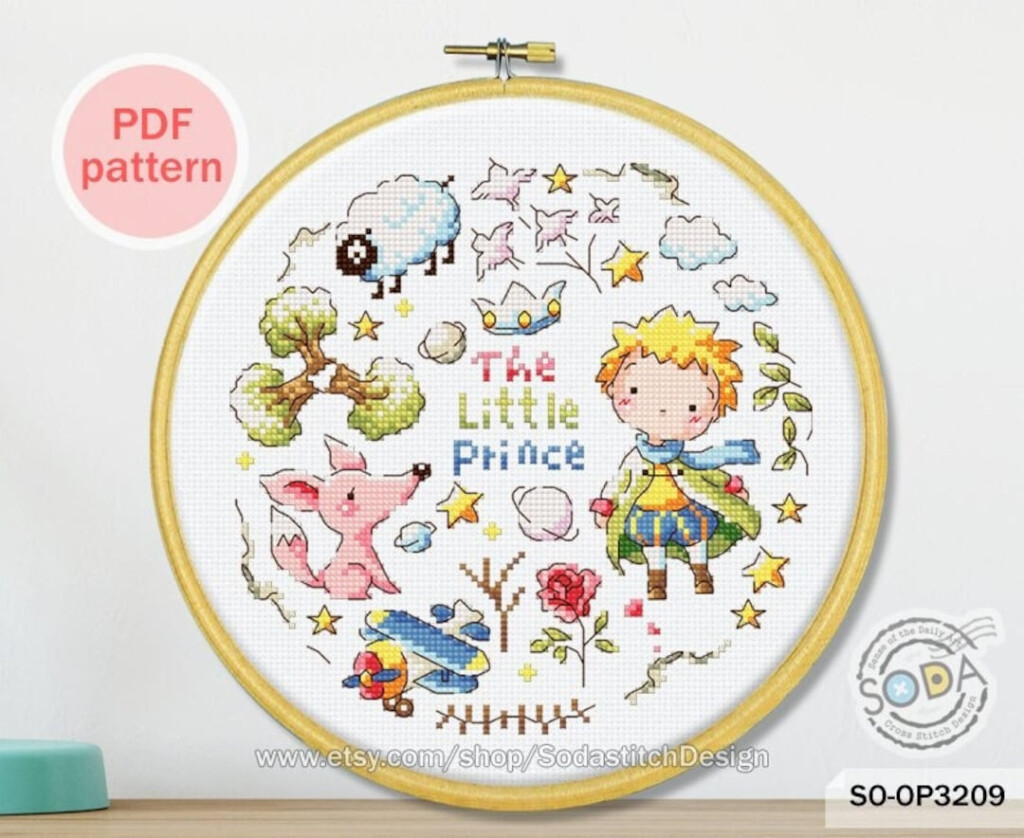 Little Prince Cross Stitch Pattern Pdf Counted Cross Stitch Pattern  - Little Prince Cross Stitch Pattern