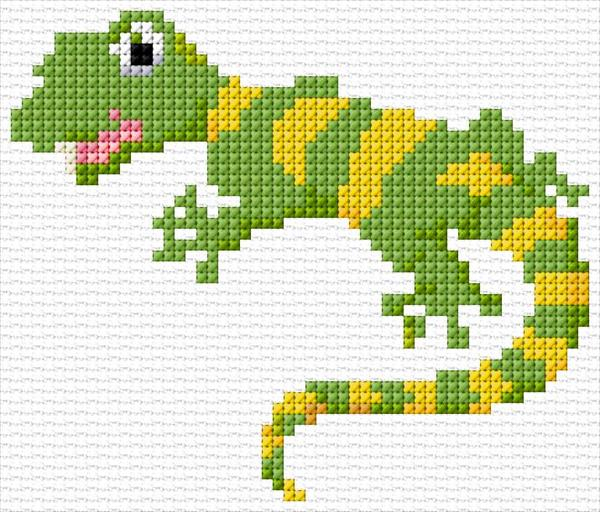 Lizard Cross Stitch Designs - Lizard Cross Stitch Pattern Free