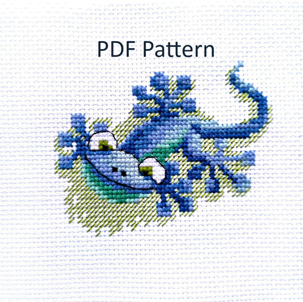 Lizard Cross Stitch PDF Pattern Beginners Etsy - Lizard Cross Stitch Pattern Free