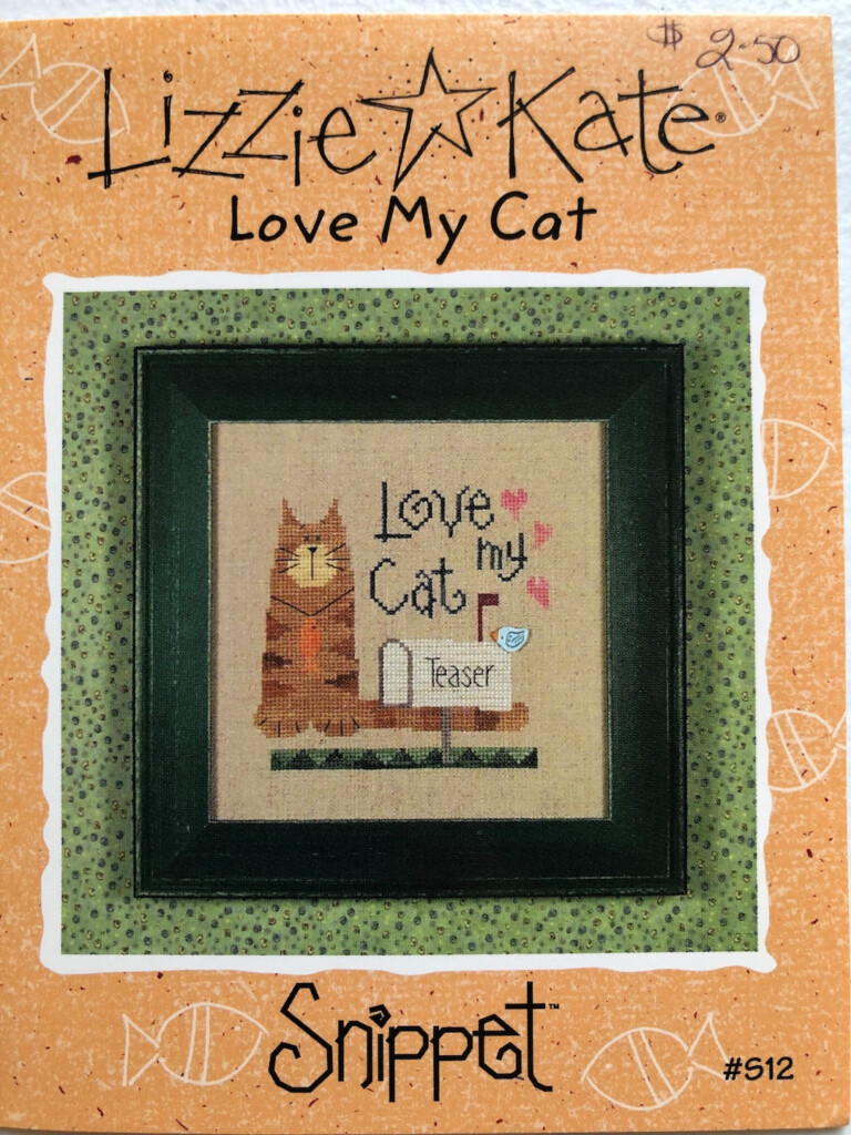 LIZZIE Katecross Stitch Patternsnippetlove My Cat Etsy - Lizzie Kate Cross Stitch Patterns