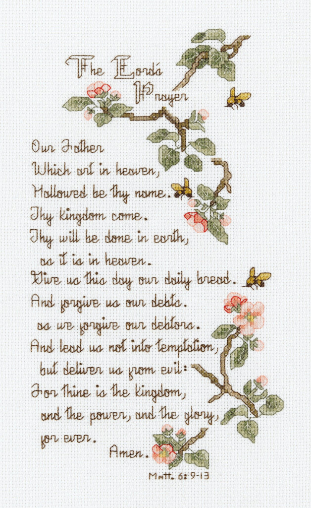 Lord Prayer Cross Stitch Pattern Free Patterns - The Lord's Prayer Cross Stitch Pattern Free