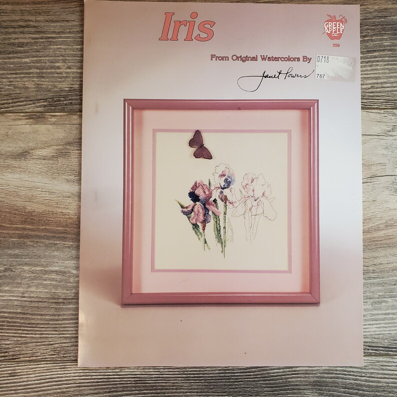 Lot Of 2 Janet Powers Cross Stitch Patterns Tulips And Iris Etsy - Janet Powers Cross Stitch Patterns