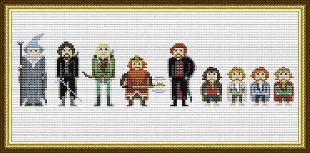 LOTR Characters Cross Stitch Pattern Lord Of The Rings PDF Etsy - Lord Of The Rings Cross Stitch Patterns Free