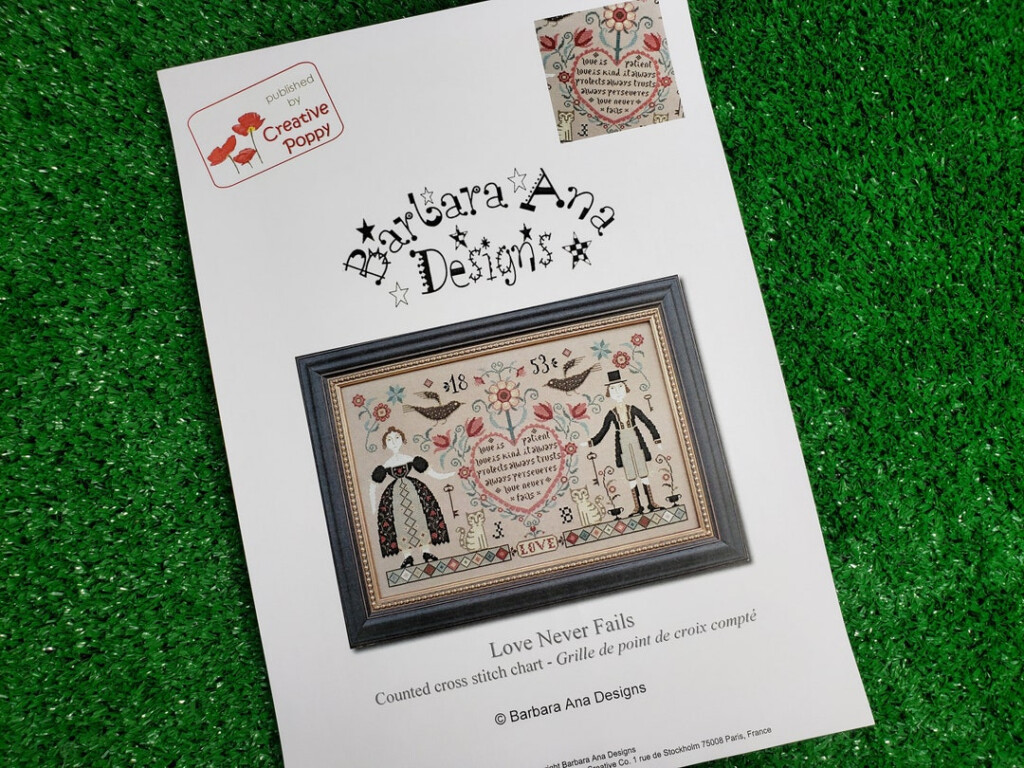 Love Never Fails Cross Stitch Pattern By Barbara Ana Designs Creative  - Love Never Fails Cross Stitch Pattern