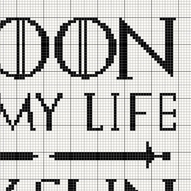 Love Quote Cross Stitch Pattern For Beginner Simple One Color Etsy  - Love Quotes Cross Stitch Patterns