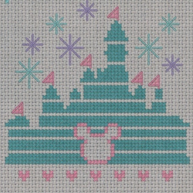 Magical Disney Castle Cross Stitch How To Cross Stitch Needlework  - Disneyland Castle Cross Stitch Pattern