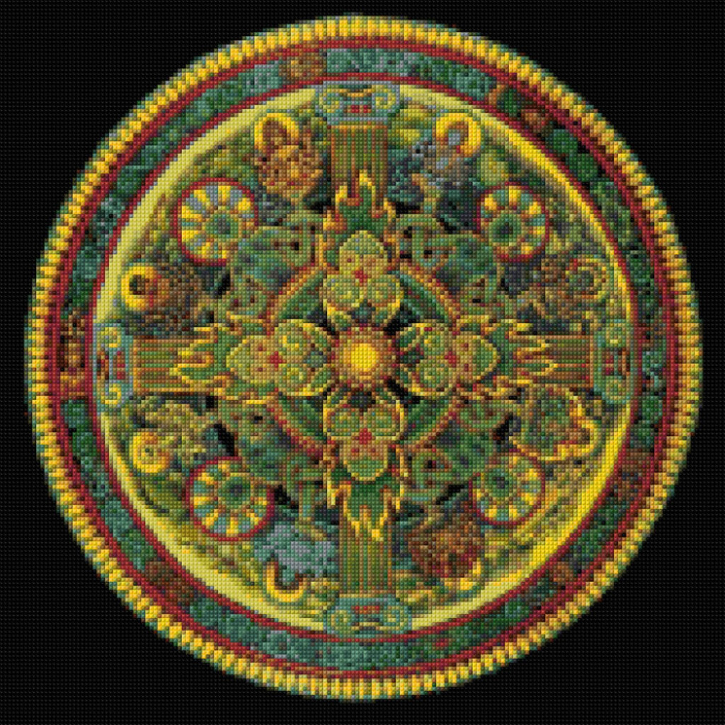 Mandala Cross Stitch Pattern PDF Instant Download Etsy Cross Stitch  - Free Mandala Cross Stitch Patterns