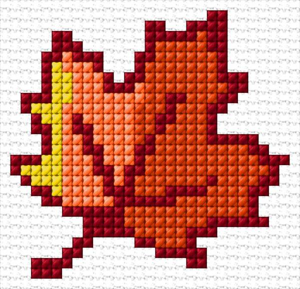 Maple Leaf Cross Stitch Designs - Maple Leaf Cross Stitch Pattern Free