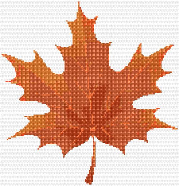 Maple Leaf Cross Stitch Designs - Maple Leaf Cross Stitch Pattern Free