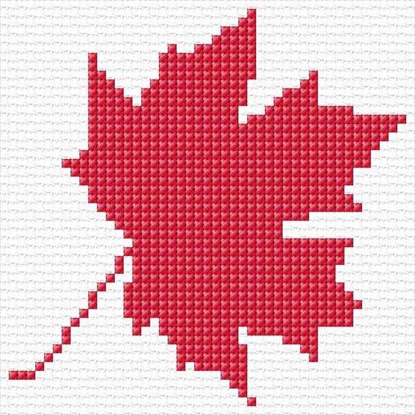 Maple Leaf Cross Stitch Designs - Maple Leaf Cross Stitch Pattern Free