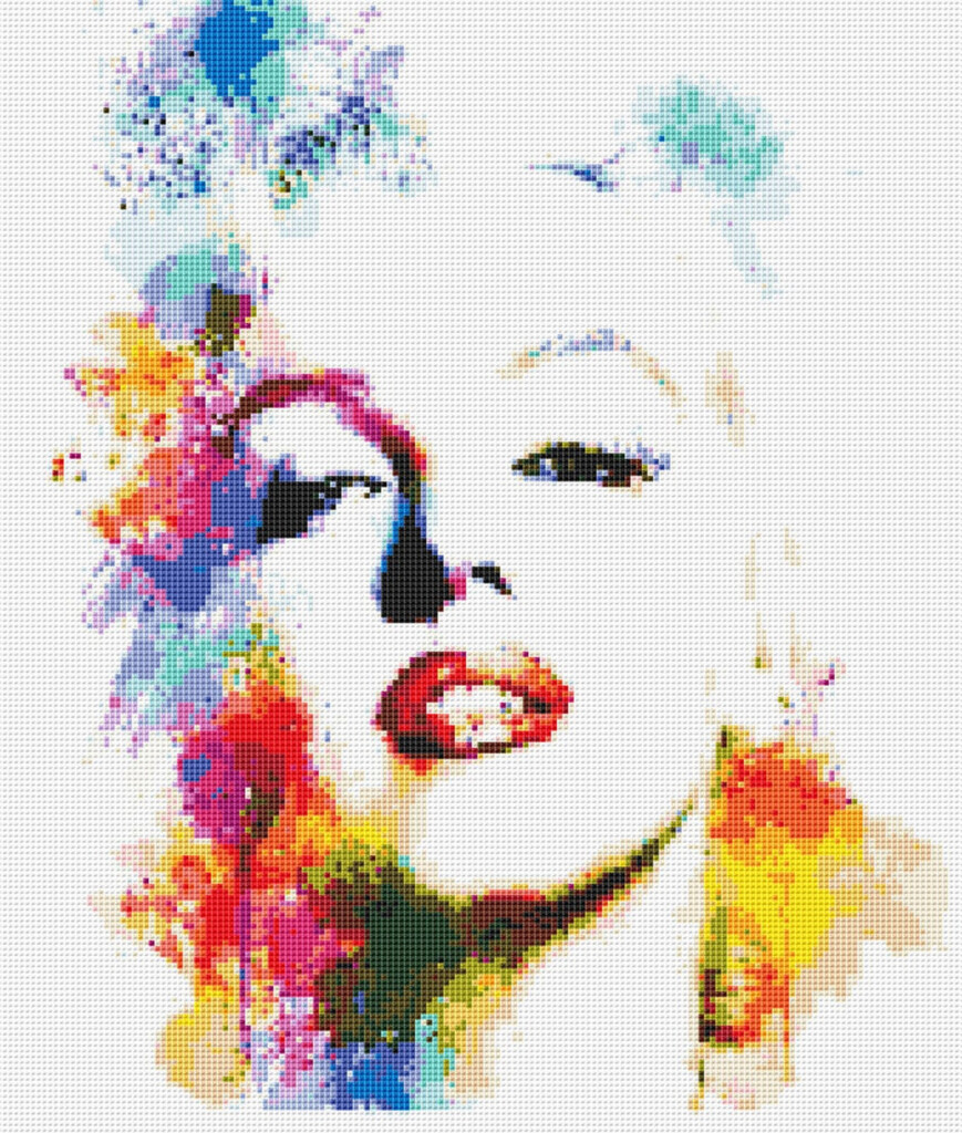 Marilyn Monroe Cross Stitch Pattern Instant PDF Download Etsy Nederland - Marilyn Monroe Cross Stitch Pattern