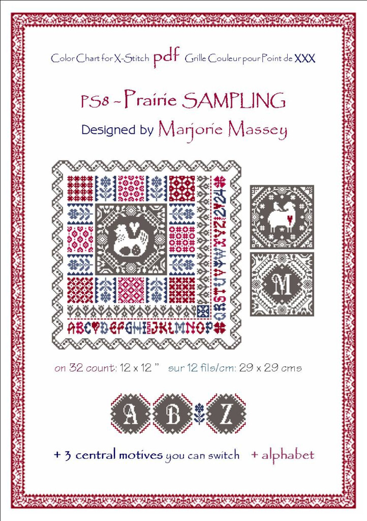Marjorie Massey Prairie Sampling Cross Stitch Pattern 123Stitch - Marjorie Massey Cross Stitch Patterns
