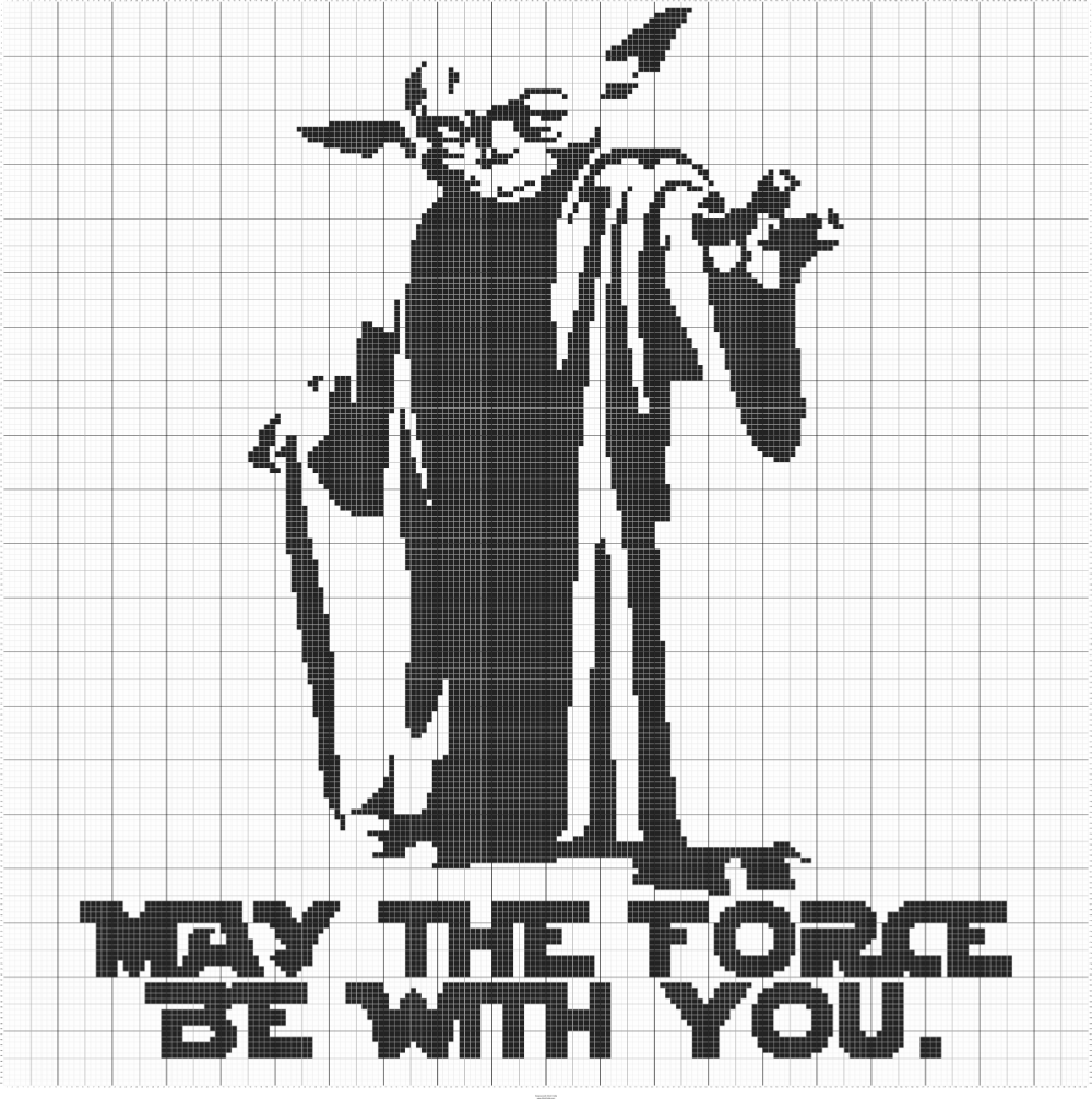 May The Force Be With You Cross Stitch Pattern Maker Cross Stitch  - May The Force Be With You Cross Stitch Pattern