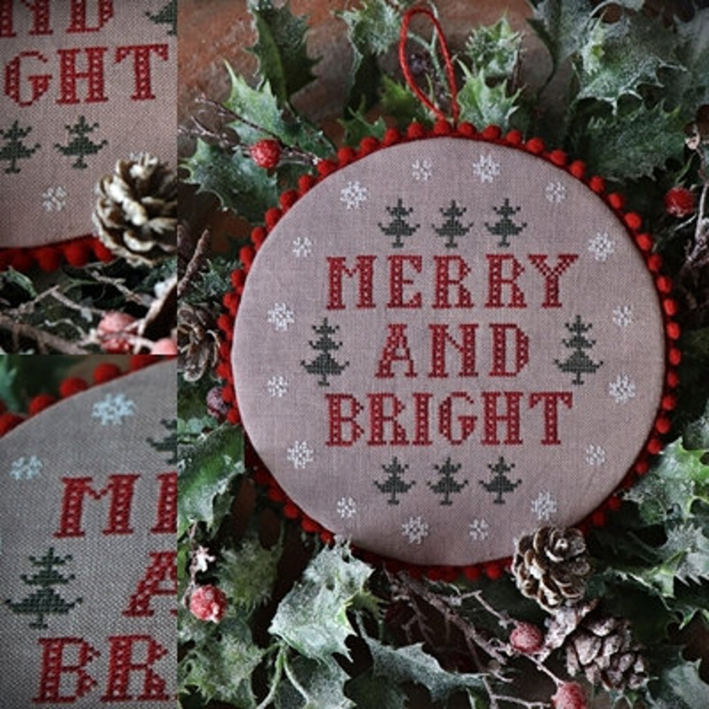 Merry And Bright Cross Stitch Pattern Christmas PDF Etsy - Merry And Bright Cross Stitch Pattern