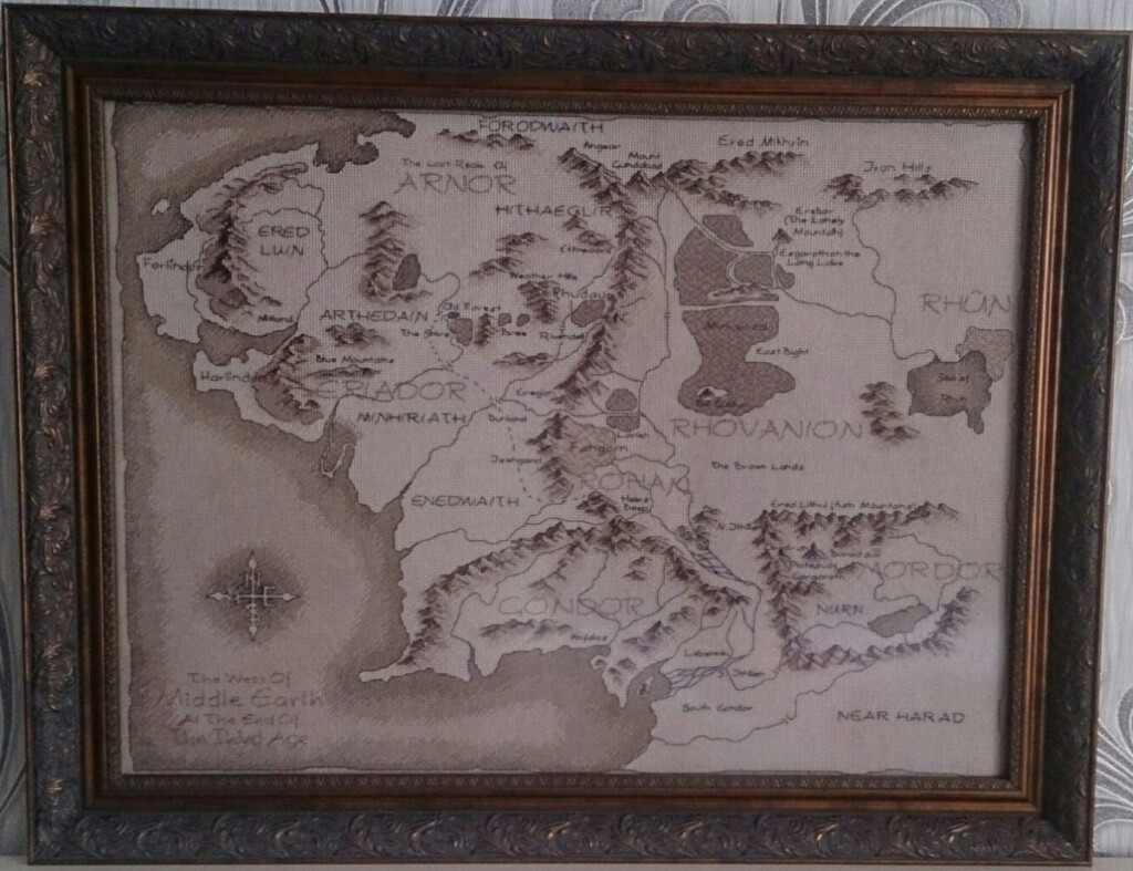 Middle Earth Cross Stitch Pattern Code ME 001 Kate Meshkova Buy  - Middle Earth Cross Stitch Pattern