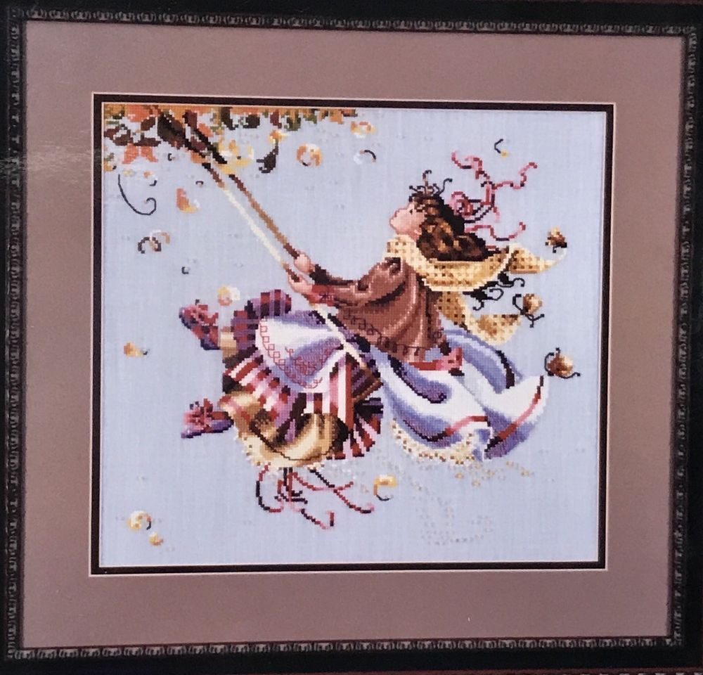 Mirabilia Designs Touching The Autumn Sky Cross Stitch Pattern Nora  - Touching The Autumn Sky Cross Stitch Pattern