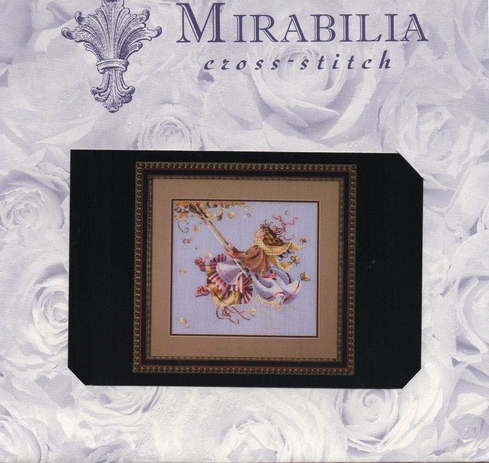Mirabilia Nora Corbett Touching The Autumn Sky OOP Cross Stitch Pattern  - Touching The Autumn Sky Cross Stitch Pattern