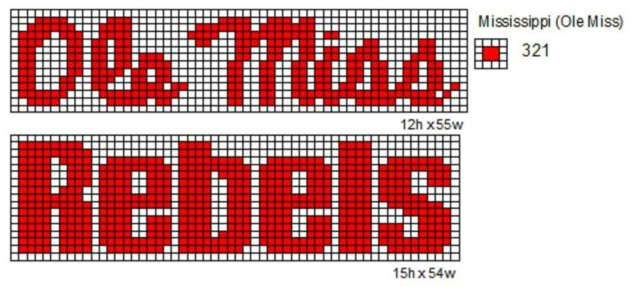 Mississippi Ole Miss Rebels By Cdbvulpix On DeviantART Ole Miss  - Ole Miss Cross Stitch Patterns