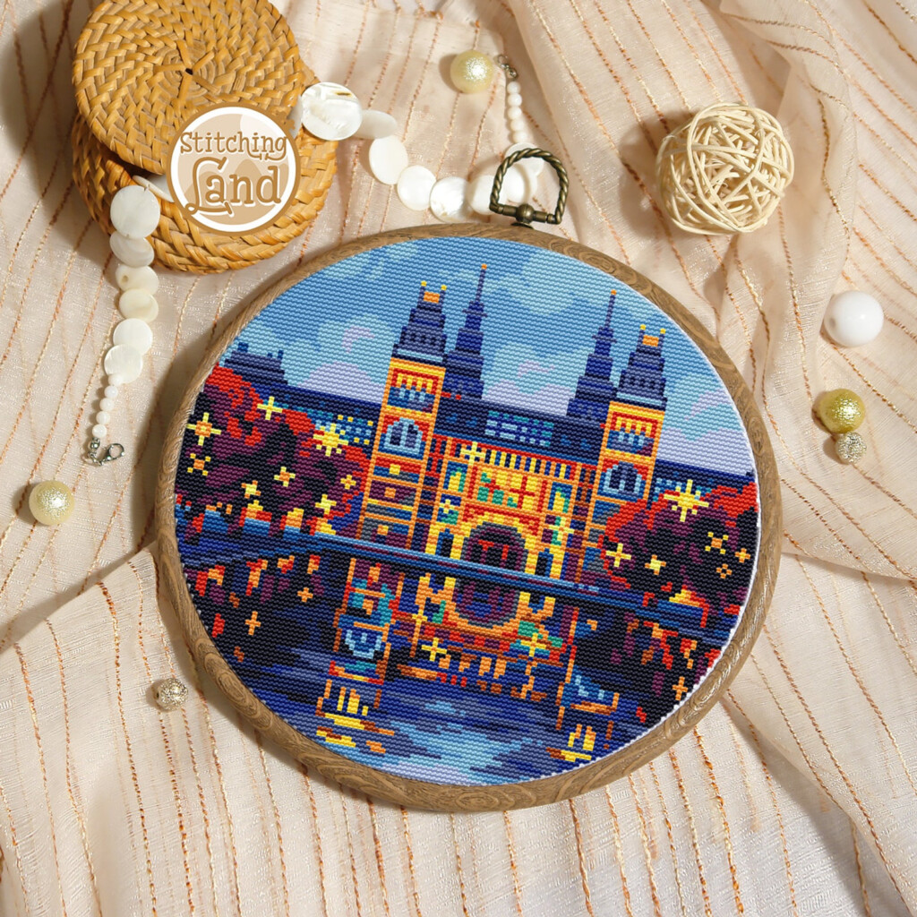 Modern Cross Stitch Pattern Europe Cross Stitch Pattern City Etsy - Modern Cross Stitch Patterns Etsy