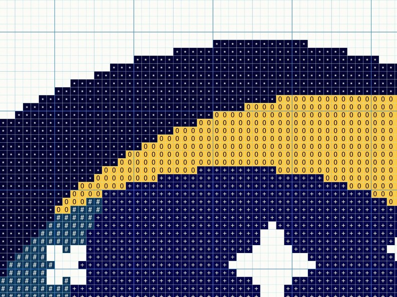 Moon And Stars Cross Stitch Pattern PDF Etsy - Moon And Stars Cross Stitch Pattern