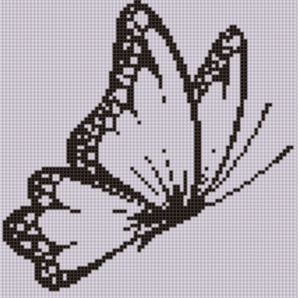 Mother Bee Designs Butterfly 4 Cross Stitch Pattern - Butterfly Cross Stitch Patterns Free