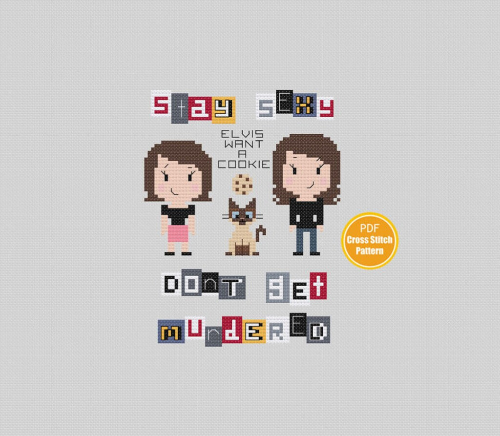 My Favorite Murder Cross Stitch Pattern PDF Instant Download Etsy - My Favorite Murder Cross Stitch Pattern